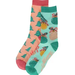 Discount Chaussette boule de noel femme