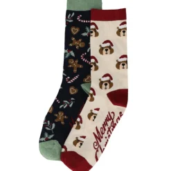 Discount Chaussette boule de noel femme