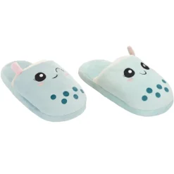 Online Chaussons beige/bleu kawaii