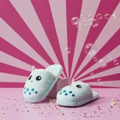 Online Chaussons beige/bleu kawaii