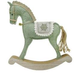 Cheval a bascule vert sauge cloc