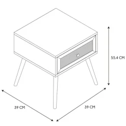 New Chevet bali 1 tiroir