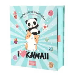 Hot Coffret 4 bougies kawaii