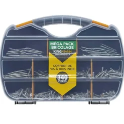 New Coffret 340 vis a bois inox