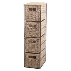 Online ORGANIZED BATHROOM Colonne rangement 4 paniers