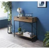 TROMSO Console noir/bois