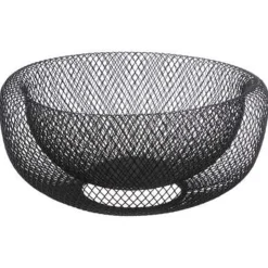 SECRET DE GOURMET Corbeille a fruits mesh 27cm noi