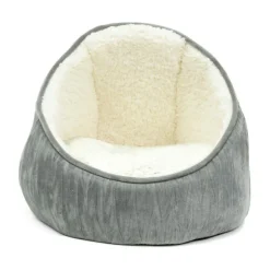 PERFECT PAWS Corbeille pour chat igloo grise