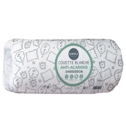 Best SIMPLY Couette blanche anti aca 240x220