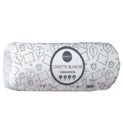 Hot SIMPLY Couette blanche 140x200