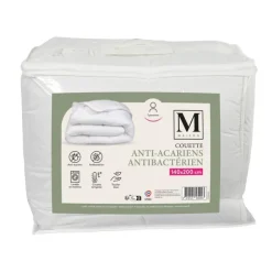 Clearance Couette 140x200 blanche anti-aca