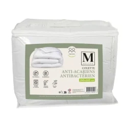 Sale Couette 260x240 blanche anti-aca