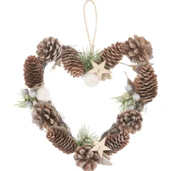 Hot Couronne coeur pomme de pin