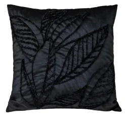 Sale JAPANDI Coussin amy 45x45cm noir