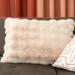 NATURAL HOME Coussin bubble avoine 50x70cm