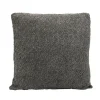 Outlet HOME COLLECTION Coussin darci 40x40cm gris fonce