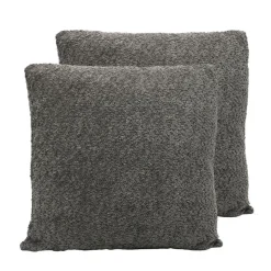 Online HOME COLLECTION Coussin darci 50x50cm gris fonce