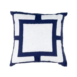 Outlet HOME COLLECTION Coussin hexalia 40x40cm bleu