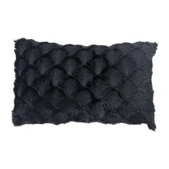 Hot HOME COLLECTION Coussin kalya 30x50cm noir