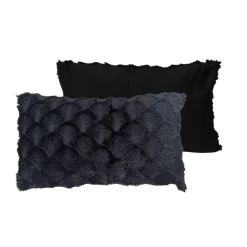 Hot HOME COLLECTION Coussin kalya 30x50cm noir