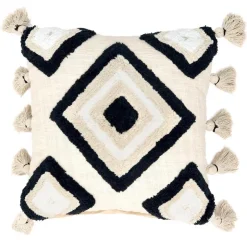 Discount BOTANICA Coussin losanges noir et blanc