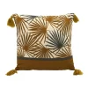 HOME COLLECTION Coussin lushy pompons 40x40cm