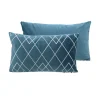 HOME COLLECTION Coussin moderna 40x40cm bleu