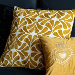 Best TROPICAL PARADISE Coussin petales brodees 45x45cm