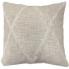 Outlet NATURAL HOME Coussin tufte creme 40x40