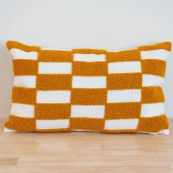 Sale SIMPLY Coussin tufte 50x30 ocre