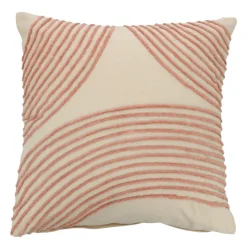 Outlet HOME COLLECTION Coussin vera 48x48cm rose