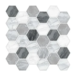 Discount KINGMANN PREMIUM Credence adhesive hexag gris x5