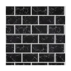 KINGMANN PREMIUM Credence adhesive marbre noir x5