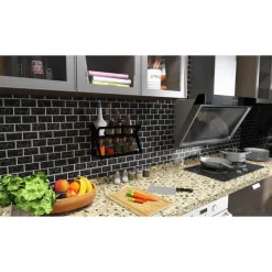 KINGMANN PREMIUM Credence adhesive marbre noir x5