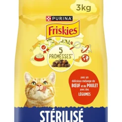 New FRISKIES Croquettes chat sterilise boeuf