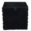 New THE STORAGE SHOP Cube de rangement chevron noir