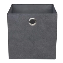 THE STORAGE SHOP Cube de rangement gris chine
