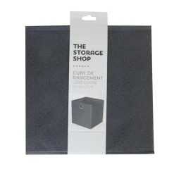 THE STORAGE SHOP Cube de rangement gris chine