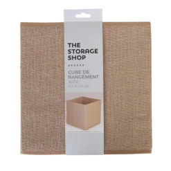 New THE STORAGE SHOP Cube de rangement jute