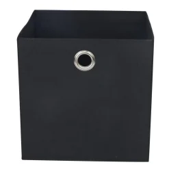 Hot THE STORAGE SHOP Cube rangement noir