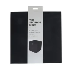 Hot THE STORAGE SHOP Cube rangement noir