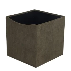 Outlet THE STORAGE SHOP Cube rangement velours vert
