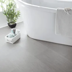 New Dalles pvc gris effet raye