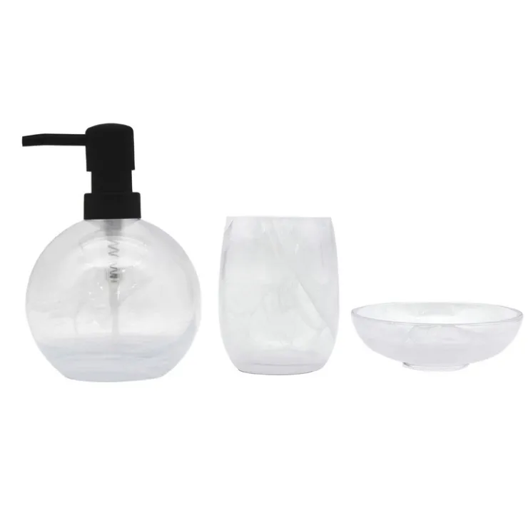 Clearance BATHROOM COLLECTION Distributeur a savon nacre blanc