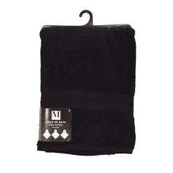 Outlet Drap de bain 100x150cm noir