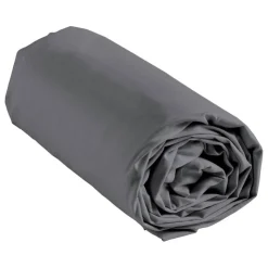HOME COLLECTION Drap housse 160x200 gris fonce h