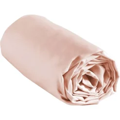 Sale HOME COLLECTION Drap housse 160x200 rose homecol