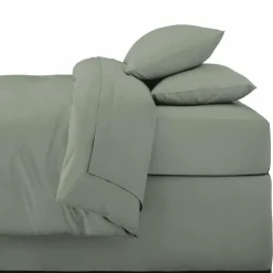 SIMPLY Drap housse 90x190cm sauge