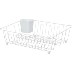 THE ORGANIZED KITCHEN Egouttoir metal blanc