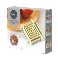 Clearance SIMPLY Eplucheur carre 3 en 1 multifonc